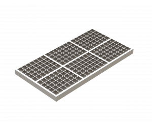 441 x 261 x 2mm 8mm Reinforced mesh grid