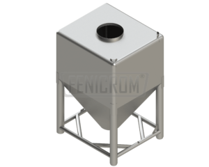 Stainless steel various industrial products mixer and powder handling container storage tank eurobin inox Turkey